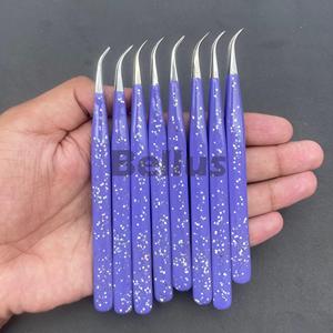 Pinzas de pestañas de acero inoxidable sostenibles, herramientas de extensión de agarre fuerte con aislamiento de etiqueta privada - Product Image 3