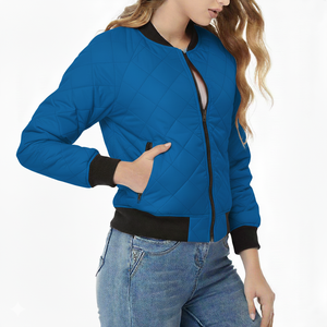Chaqueta Bomber de Invierno para Mujer, Estilo Nuevo, Última Moda, Transpirable, de Buena Calidad, con Logotipo Personalizado, Colores Personalizados y Estilo Casual - Product Image 2