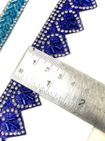 Strass africains en vrac thermocollants en verre à dos plat effet miroir pour broderie, couleur personnalisée, garniture en dentelle dorée pour vêtements et sacs, vente en gros