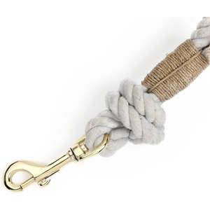 Correa para Perro de Cuerda de Algodón Azul Claro Degradado, Resistente, Hecha a Mano, Trenzada, Personalizable - Product Image 3