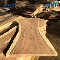 SSR VINA-Raintree Wood Edge Colle Live Edge Countertop-Ensembles de table à manger Table en bois massif Live Edge