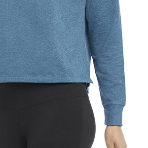 Sudadera de invierno de talla XS para mujer con jersey con capucha Top corto con logotipo personalizado Bloque de color Manga cruzada Servicio OEM disponible - Product Image 2