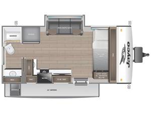 Nuevo Remolque de Viaje Jayco Jay F-e-a-t-h-e-r A-i-r 16RB 2026, Premium, Blanco, de Aluminio y Acero Inoxidable - Product Image 2