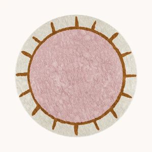 Alfombrillas de baño de algodón con mechones redondos de diseñador, alfombrilla de baño antideslizante más suave, atractiva, hecha a máquina, precio económico ITHL - Product Image 3