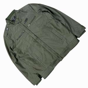 Veste universitaire 100% coton pour hommes, couleur menthe du fournisseur indien direct, veste coupe-vent surdimensionnée de style vintage - Product Image 2