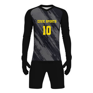 Meilleur prix de gros Séchage rapide Gardien Football Uniforme Premium Qualité Logo personnalisé Imprimé Formation Style Ensembles pour Adultes - Product Image 1