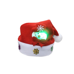 Gorro de Navidad de Felpa Gruesa de Año Nuevo, Estilo Hip Hop, Talla Adulto, Gorro de Papá Noel Cálido para Invierno, Personalizable para Decoración de Fiestas en Casa - Product Image 3