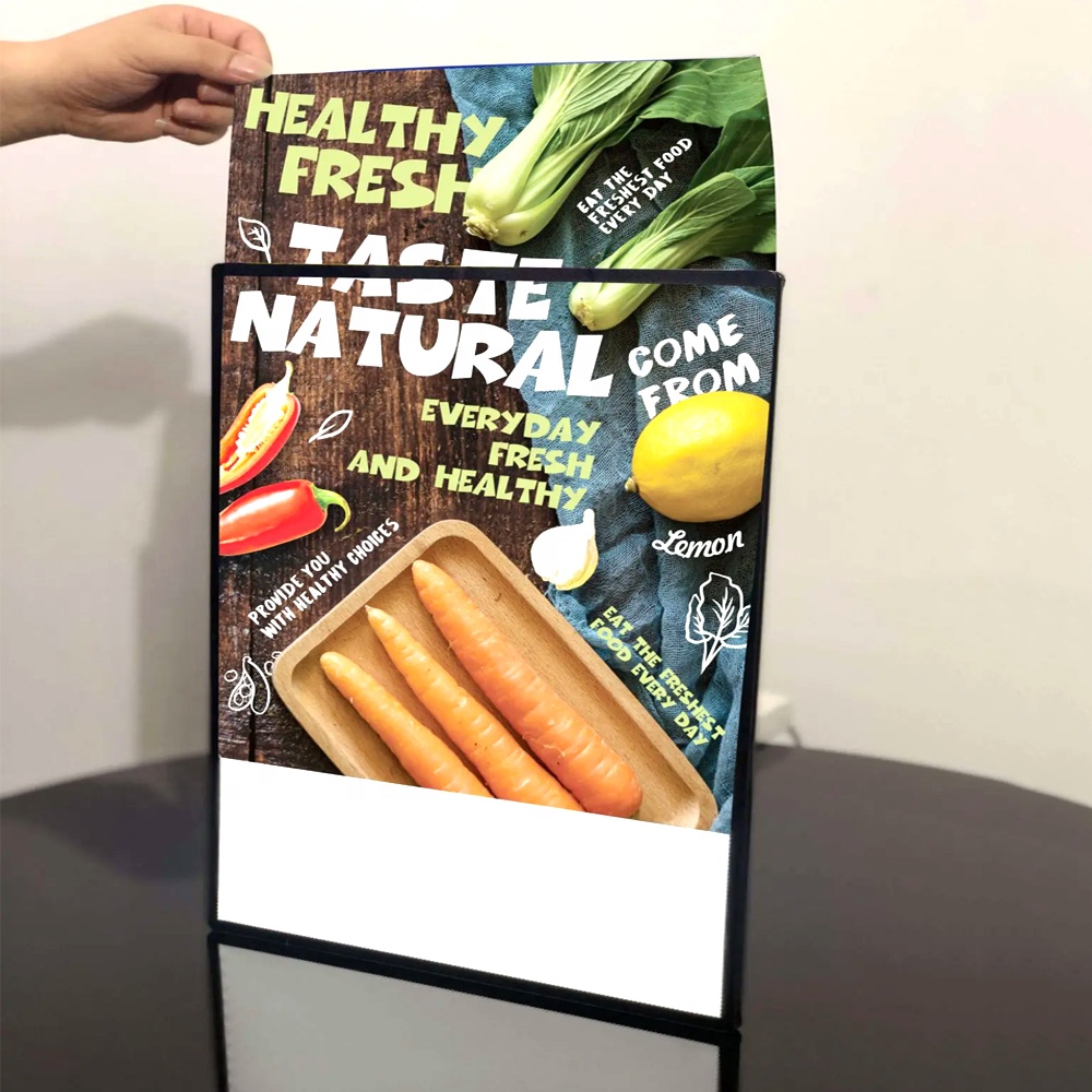 Светодиодная световая коробка меню ресторанов, рекламная рамка для плаката, рекламный щит, рекламный продукт, светодиодный световой короб