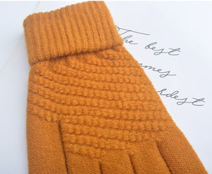 Custom Acrylic Jacquard Unisex <b>Warm</b> Winter <b>Gloves</b> for Daily Outdoor Sports Cycling - Product Image 4