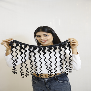 Meilleure qualité 100% extensions de trame Handtied cheveux indiens bruts lisses et durables - Product Image 5