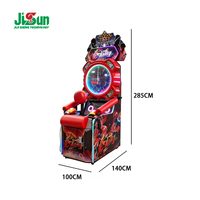 Machine de boxe d'arcade professionnelle de haute qualité, jeu d'arcade de boxe avec petit objectif, à monnayeur, 110/220V, pour centre de jeux, garantie 1 an