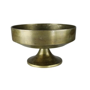 Bol de service arrondi en métal de cuivre Offre Spéciale forme personnalisée décoratif fait à la main conception mélamine finition bol de fruits - Product Image 4