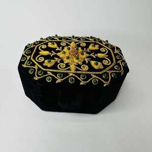 Beautiful Shanell Fabric Embroidery Work Jewelry <b>Storage</b> <b>Box</b> Handmade Wholesale Best Price Royal Piece - Product Image 1
