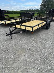 Livraison gratuite Remorque utilitaire haute performance 6.4X14 2900lb GWR pour le travail et l'agriculture Compacte, solide, facile à remorquer - Product Image 2