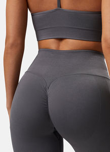 Mallas deportivas de punto transpirables para mujer, pantalones de Yoga de cintura alta para gimnasio, deporte, informal, correr, pantalones de Yoga de cintura media para Casual - Product Image 6