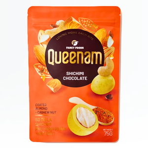 Prix d'usine OEM/ODM Vente en gros de chocolat dragée HALAL Shichimi enrobé de chocolat amande noix de cajou bonbons collations 75G - Product Image 1