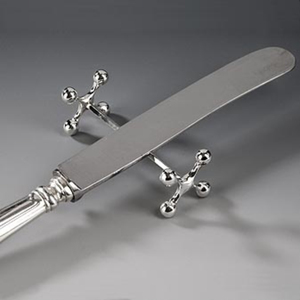 Simple Moderne Designer Vaisselle Couteau Repose-Couteau De Qualité Supérieure En Métal En Acier Argent Porte-Couteau Pour Hôtel Restaurant Fournitures - Product Image 1