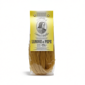 Linguine Limone Lorenzo Il Magnifico, Pasta Seca Hecha a Mano, Trigo Duro, 0.25 kg, Antico Pastificio Morelloni 1860, Bolsa - Product Image 2