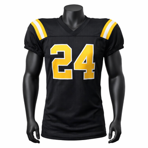 Jersey de Fútbol Americano Estilo Profesional Personalizado OEM, Uniforme Ligero de Malla con Impresión de Número y Logotipo - Product Image 1