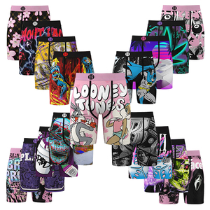 Người Đàn Ông Của Thể Thao Đồ Lót Phim Hoạt Hình In Nhanh Chóng Khô Tummy Kiểm Soát Polyester Spandex Boxer Quần Short 4XL Mùa Đông Mát Mẻ Chiều Dài Mở Rộng - Product Image 5