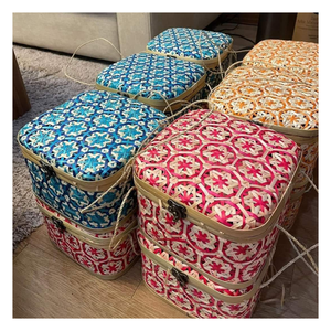 Vietnam Handwoven Bamboo <b>Basket</b> <b>Gift</b> Box Organizer <b>For</b> Holiday Decoration Wholesale Eco Friendly Storage Solution - Product Image 3