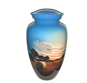 Urne funéraire pour cendres d'adultes pour agriculteurs, l'urne funéraire pour cendres d'agriculteur américain, urnes en aluminium pour cendres humaines - Product Image 4