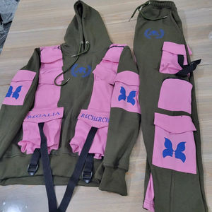 Survêtement Cargo 6 poches personnalisé de haute qualité avec logo personnalisé imprimé ou brodé - Product Image 1