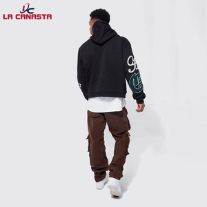 Haute qualité 100% coton hommes grande taille pull à capuche fabricants personnalisés pour bouffée impression surdimensionné pour l'hiver brodé - Product Image 6