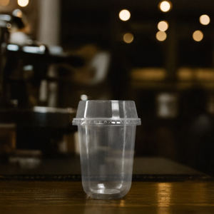 Gobelets en PP jetables transparents pour boissons froides du fabricant vietnamien Gobelets en plastique pour le thé en gros d'usine de style à mur unique - Product Image 3