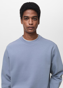 Sweat-shirt pour homme de haute qualité, 450 g/m², 100 % coton, coupe classique, molletonné, col rond, brodé, respirant, coupe-vent - Product Image 6