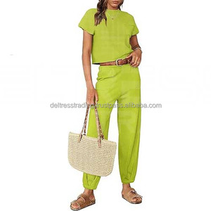 Chándal de cintura GSM 330 y 550 para mujer, conjuntos de dos piezas, Jersey de punto Premium para mujer, conjuntos de invierno a precio barato al por mayor - Product Image 5