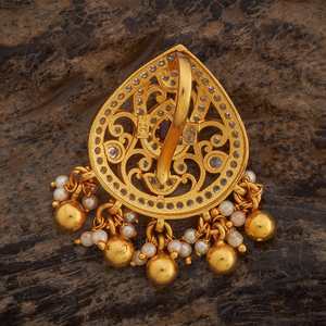 Pendentif de temple pour femme en argent tibétain plaqué or, breloque religieuse personnalisable pour mariages hindoues 181829 - Product Image 5