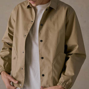 แจ็คเก็ตโค้ชผู้ชายคุณภาพสูงขายส่ง พร้อมโลโก้สั่งทำ เสื้อแจ็คเก็ตโค้ชสำหรับผู้ชายพร้อมโลโก้สั่งทำ - Product Image 5