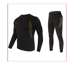 Venta al por mayor de ropa interior térmica de invierno personalizada traje sin costuras transpirable cálido térmico Calzoncillos largos para hombres y mujeres señoras Conjunto Clásico - Product Image 3