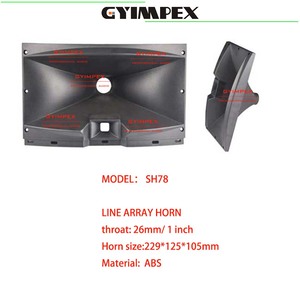 229*125*105mm ABS, guide d'ondes pour haut-parleur de gamme haute (tweeter) avec goulotte de 1 pouce, pour haut-parleur à cornet Line Array, produit phare en Chine - Product Image 2