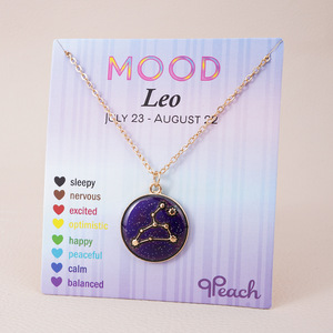 Collar con Colgante de Humor que Cambia de Color con la Temperatura, Collar con 12 Constelaciones del Zodiaco, Joyería, Regalos de Cumpleaños - Product Image 6