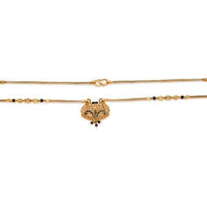 Mangalsutra Tradicional Dorado Sacred Bloom - Joyería Coleccionable Cultural - Product Image 5