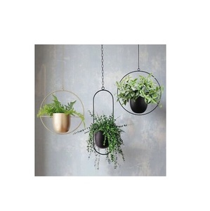 Jardinières carrées en métal avec poignées latérales, design moderne et durable, capacité de 1L, finition thermolaquée, collection Iqbal pour fleurs/plantes vertes - Product Image 6