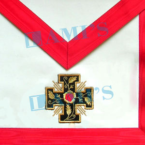 Masonic ASSR 18th Degree Knight <b>Rose</b> Croix Apron High Quality Masonic Regalia Apron for Uniform - Product Image 6