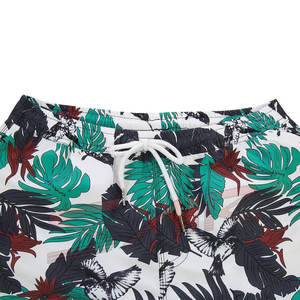 Short de bain de surf anti-rides style High Street pour hommes Short de bain solide écologique imprimé sur toile à vendre en gros - Product Image 3