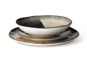 Service de table Excelsa Dioniso 12 pièces en céramique beige - Product Image 4