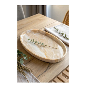 Bandeja de Servir de Resina Hecha a Mano con Diseño Atractivo y Características Decorativas, Tendencia de Calidad en India - Product Image 6