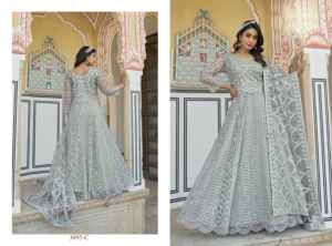 ชุด anarkali ตาข่ายลายผีเสื้อและชุดงานแต่งปักลาย - Product Image 5
