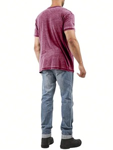 T-shirt tissé 100% coton pour hommes Vêtements de fitness légers de haute qualité Design respirant uni sur mesure - Product Image 2