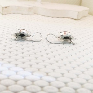 2022 Bohemian Natural Black Onyx Gemstone Stone Teardrop Gemstone <b>Dangle</b> <b>Earring</b> for Women 925 Sterling <b>Silver</b> Onyx <b>Earring</b> - Product Image 2