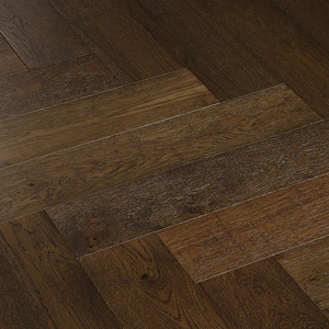 Vente flash Plancher en bois d'ingénierie à 3 plis en chêne à chevrons Laqué UV pour une technique d'installation par clic fluide - Product Image 3
