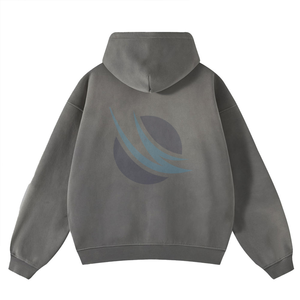 Men's Acid Wash Hoodie Pullover Style With Long Sleeves Thick Fleece Hoodies Designed For Streetwear And Winter Fashion - Product Image 2