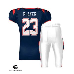 Elegante camiseta de fútbol americano sublimada OEM y uniforme de secado rápido con estampado de colores vibrantes - Product Image 1