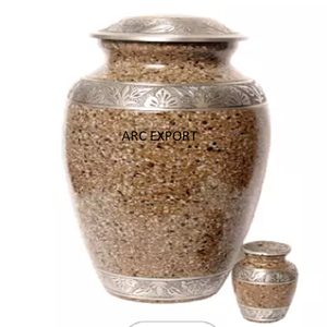 สินค้ามาใหม่โกศโลหะทองเหลืองแบบทันสมัยตกแต่งดีไซน์เนอร์หลากสีรูปทรงแฟนซีขนาดใหญ่มีเอกลักษณ์ - Product Image 2