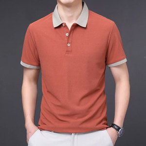 Polo de moda para hombre al por mayor, Polo de manga corta transpirable de alta calidad, Polo liso de manga larga de punto transpirable de secado rápido - Product Image 3